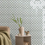 Timeless Penta Lily Glass Mosaic Tile