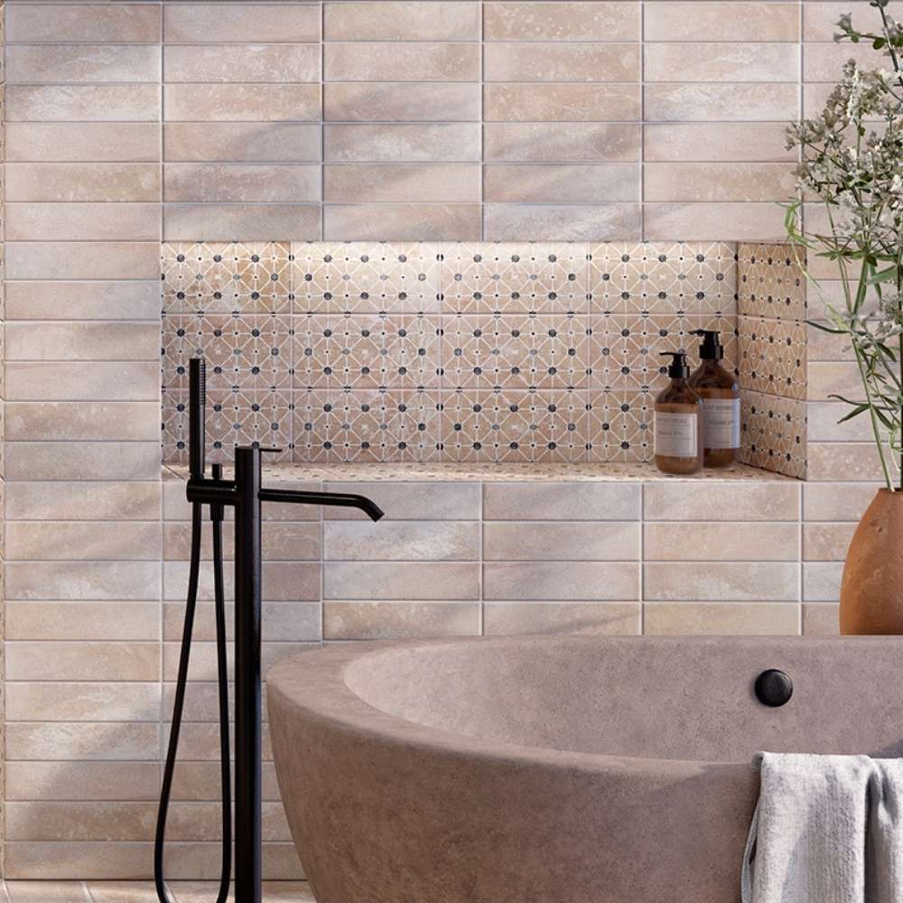 6"x12" White Porcelain Matte Tile