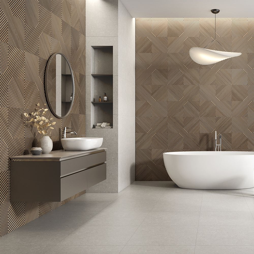 Wood Story 24"x24" Porcelain Matte Tile